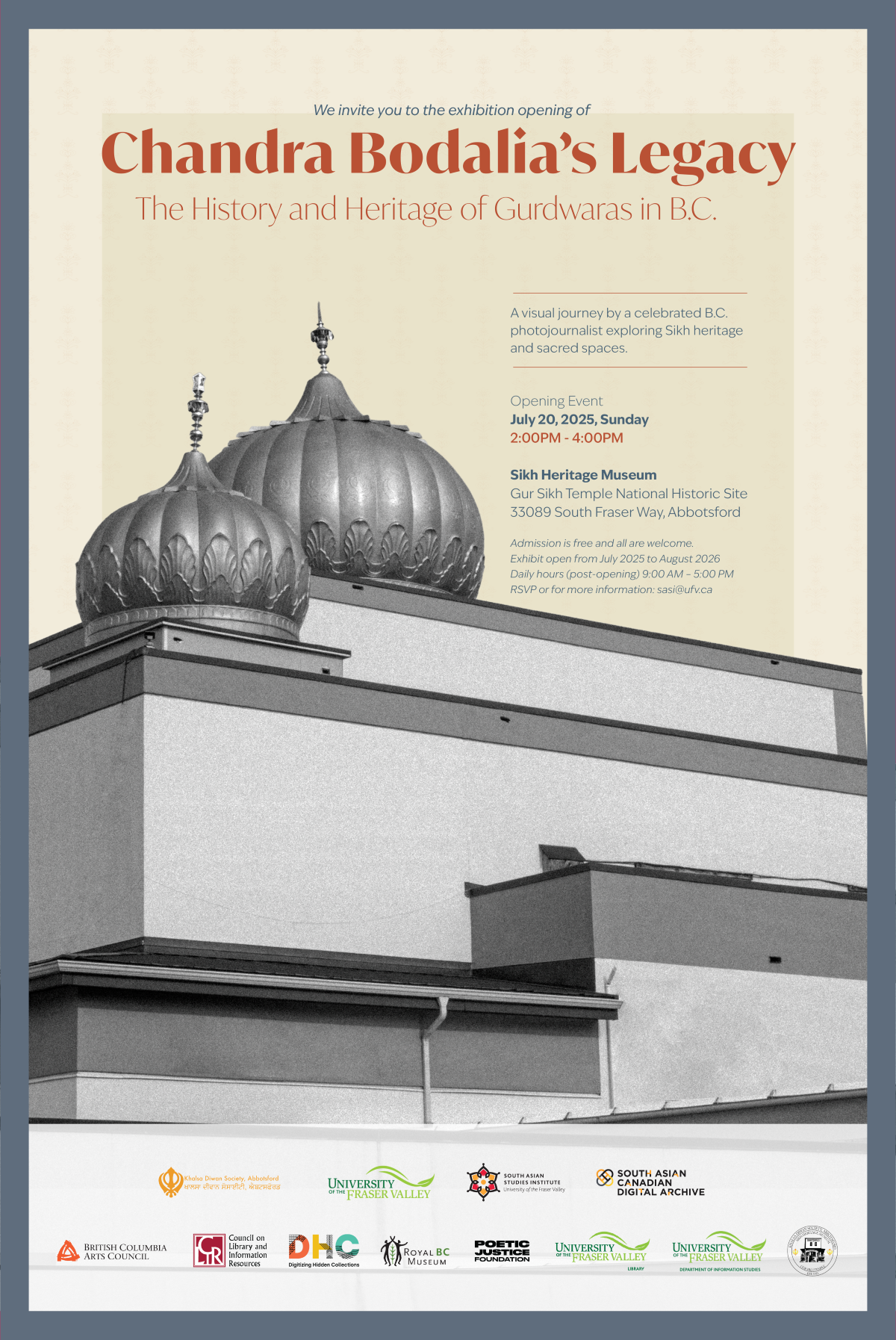 Chandra Bodialia’s Legacy The History and Heritage of Gurdwara’s in B.C.